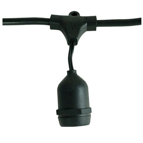 14 ft. Patio String Lights -10 Clear S14 Bulbs Included - Commercial Grade - Nostalgicbulbs.com