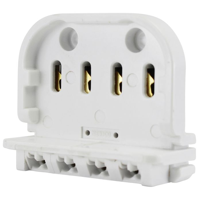 2G11 Base 4 Pin Fuorescent Lampholder - Slide - On - Nostalgicbulbs.com