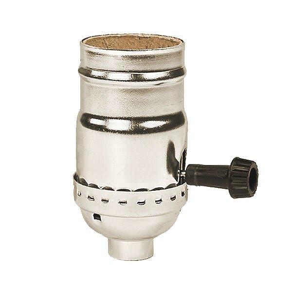 3 Way Turn- Knob Socket Lo-Med-Hi-Off - Nostalgicbulbs.com