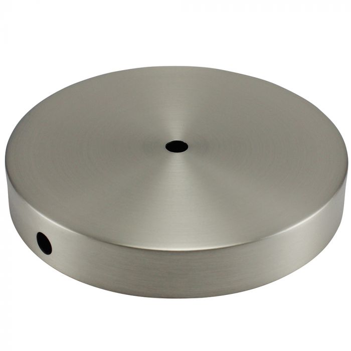 Metal Table Lamp Base in Satin Nickel