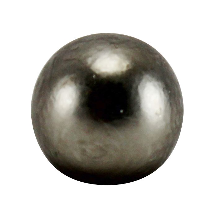 3/8 Inch Diameter 8/32 Tap Turned Solid Brass Ball - Satin Nickel - Nostalgicbulbs.com