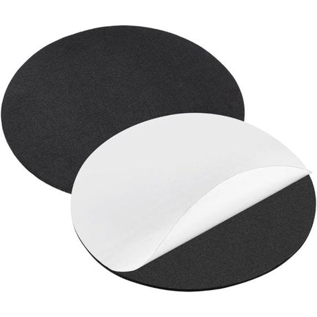 5" Black Felt Self Adhesive - Round - Nostalgicbulbs.com