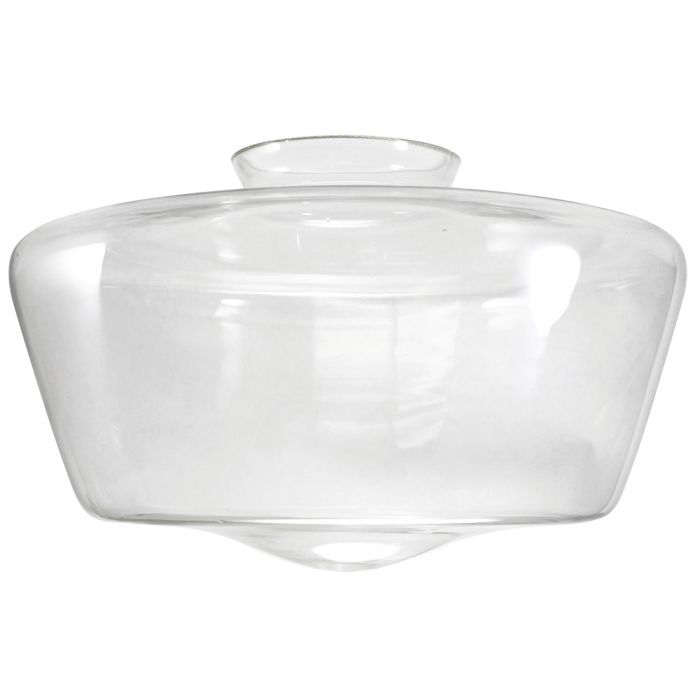 6" Fitter-Clear Glass - 14" Schoolhouse Globe - Nostalgicbulbs.com