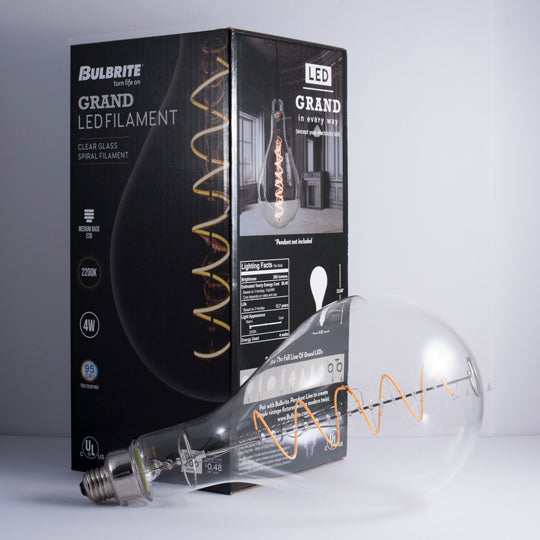 Packaging of the Grand LED Filament Light Bulb