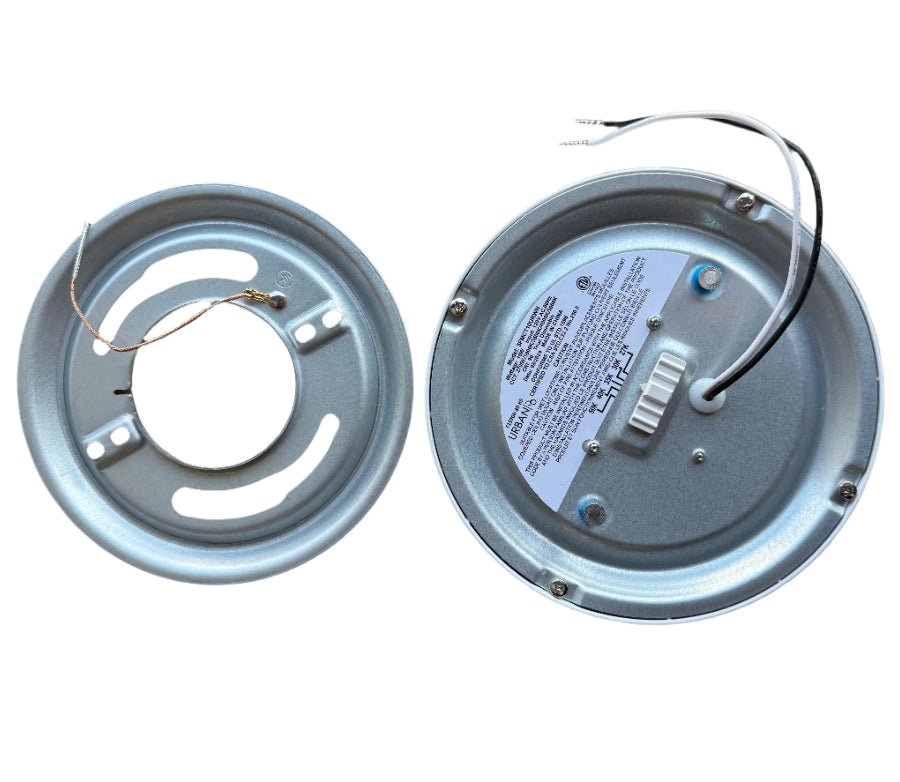 7.25" Ultra - Low Profile White Integrated LED Flush Mount 5 CCT - Nostalgicbulbs.com