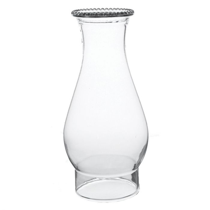 8-1/2" Clear Glass Beaded Chimney - Nostalgicbulbs.com