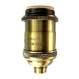 Antique Brass Finish Socket with UNO Threads and Ring - Nostalgicbulbs.com