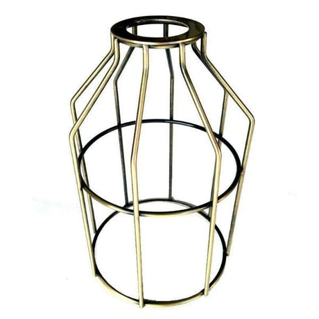 Antique Brass Light Bulb Cage - Guard for UNO Sockets - Nostalgicbulbs.com