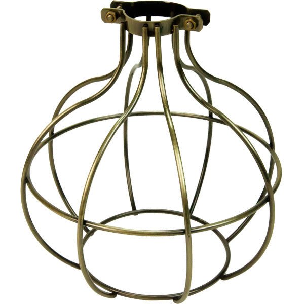 Antique Brass Sphere Style Premium Bulb Cage - Nostalgicbulbs.com