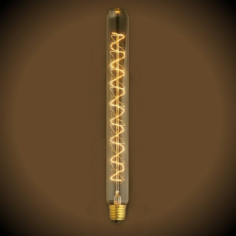 Beacon Tube Vintage Bulb - 40 Watt - 11.75 in. Length - Clear - Nostalgicbulbs.com
