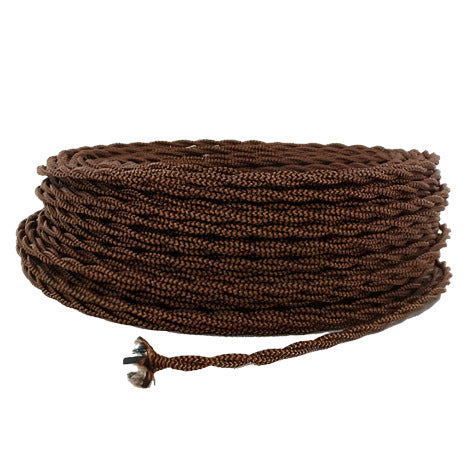 Black & Copper Twisted Wire - Per ft. - 18 AWG - Nostalgicbulbs.com