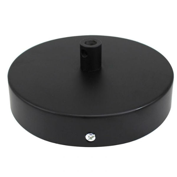Black Rounded 1 Port Ceiling Canopy Kit 5" - Nostalgicbulbs.com