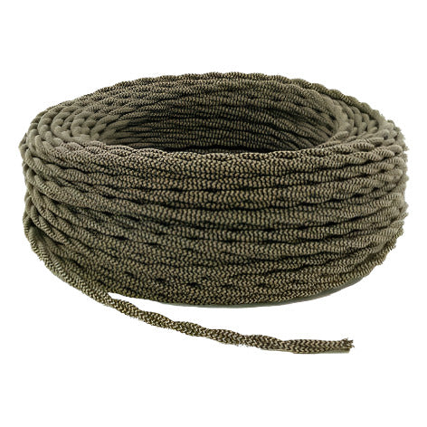 Brown & Beige Twisted Wire - Per ft. - 18 AWG - Nostalgicbulbs.com