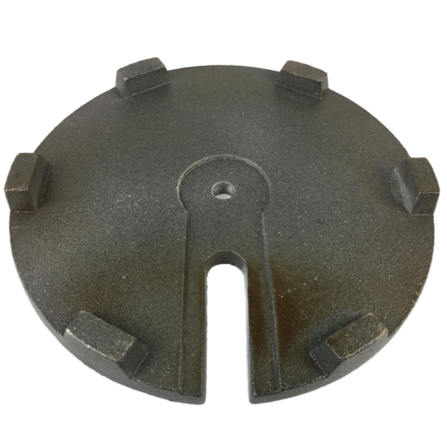 Cast Iron Lamp Base Loader Weight - 9 5/8 Inch Diameter
