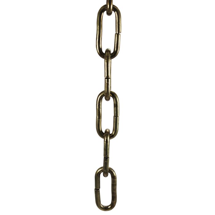 Heavy Oval Steel Chandelier Chain - 100 lbs. Test - Nostalgicbulbs.com