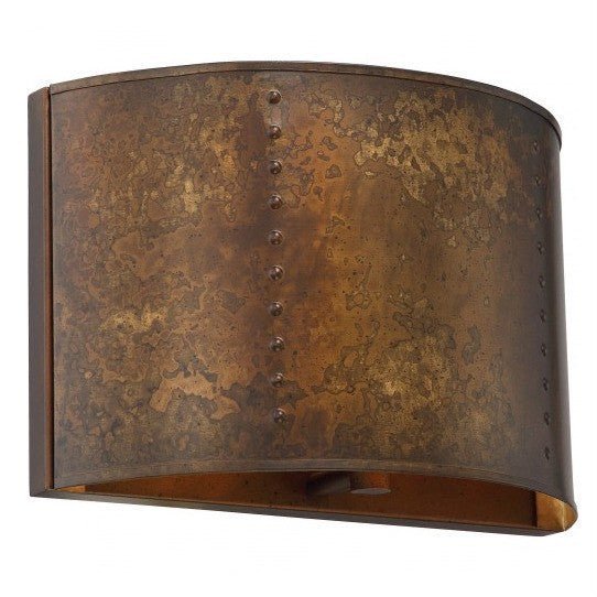 Kettle Weathered Brass Finish 1-Lights Wall Sconce - Nostalgicbulbs.com