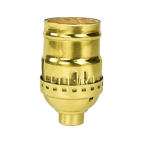 Keyless Short Solid Brass Socket - Nostalgicbulbs.com