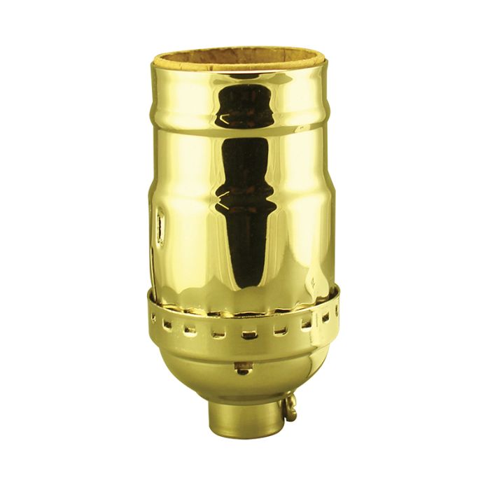 Keyless Solid Brass Light Socket - Nostalgicbulbs.com