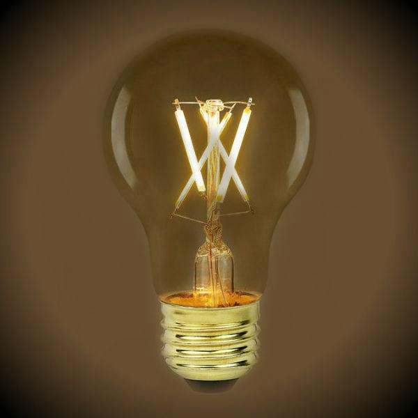 LED Filament Bulb - A19 Vintage - 7 Watt - Amber - 2200K - 600 Lumens - Nostalgicbulbs.com