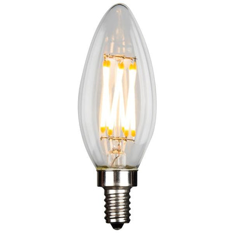 LED Filament Chandelier Bulb - 5.5 Watt - 500 Lumens - 3000K - 4 Pack - Nostalgicbulbs.com