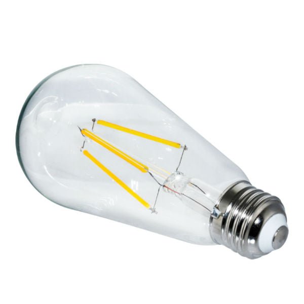 LED Filament Edison Light Bulb - ST19 Vintage - 7 Watt - Clear - 2700K - Nostalgicbulbs.com