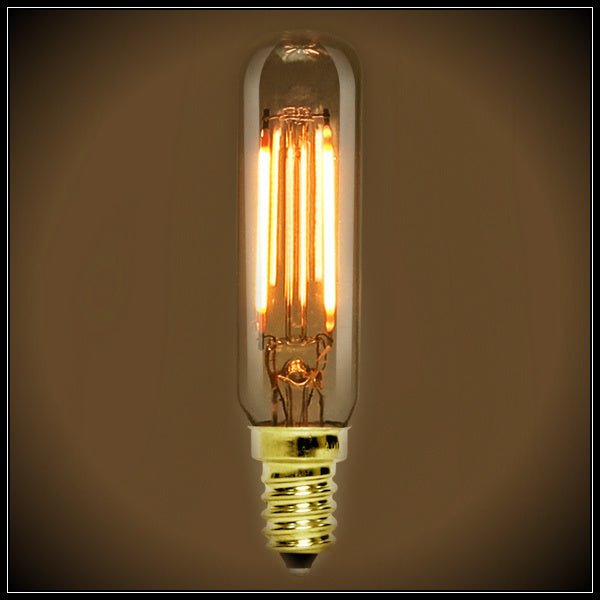 LED Filament Nostalgic Bulb - 160 Lumens - T6 Tubular - Amber - Nostalgicbulbs.com