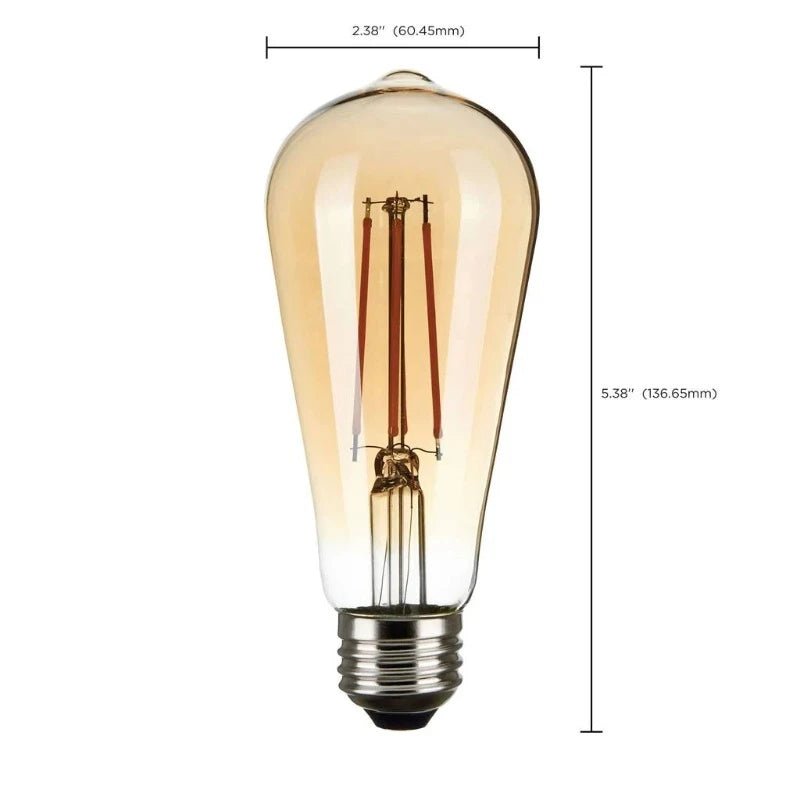 LED Filament ST19 Vintage Bulb - 2.5 Watt - 25 Watt Equal - Nostalgicbulbs.com