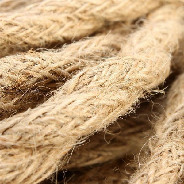 Linen Rope Covered Twisted Cord - Per Ft. - 18 AWG - Nostalgicbulbs.com