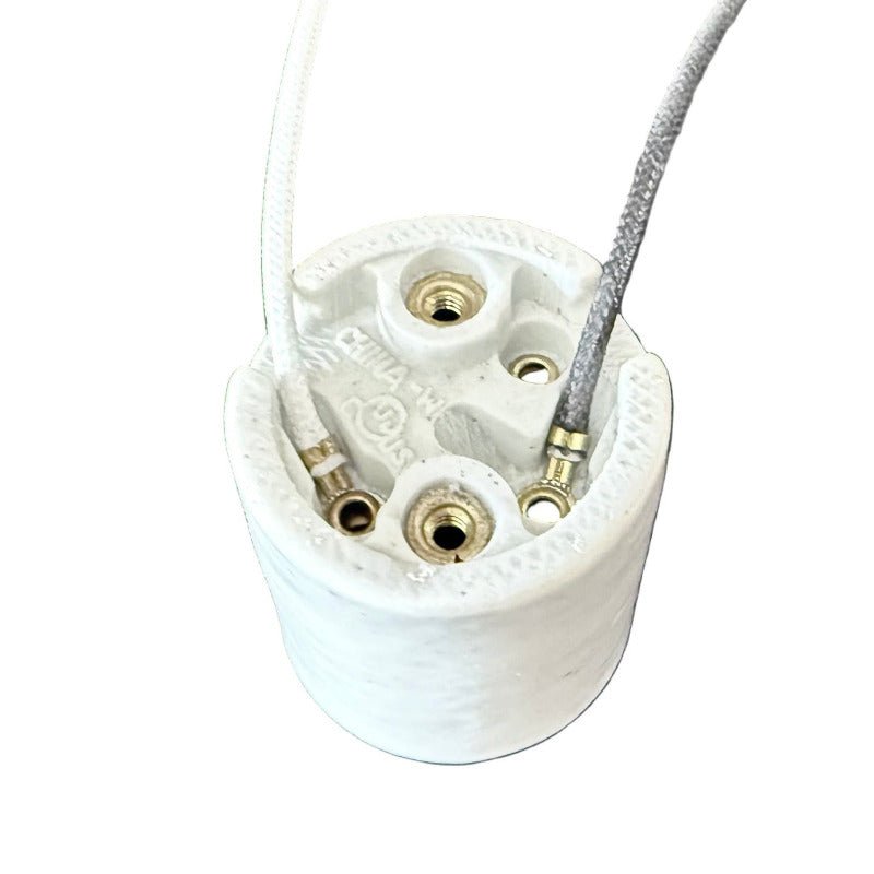 Medium Base HID Porcelain with 9" Leads - 4KV Pulse Rated - Nostalgicbulbs.com