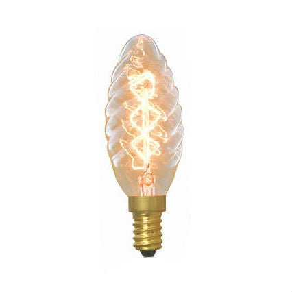 Nostalgic 20 Watt Vintage Gold Swirl Light Bulb - Nostalgicbulbs.com