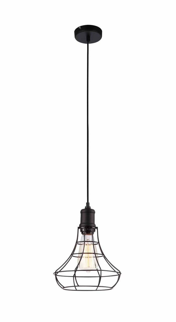 Nostalgic Industrial Black wide cage Pendant Light - Nostalgicbulbs.com