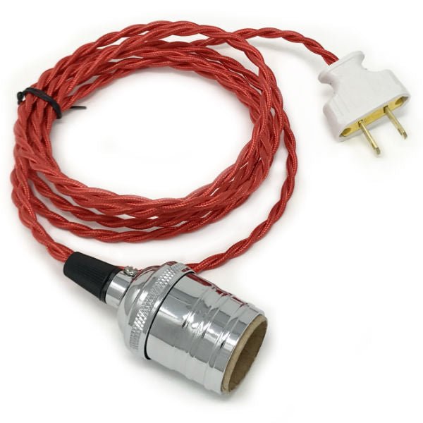 Nostalgic Red Vintage Cord Lamp - Nostalgicbulbs.com