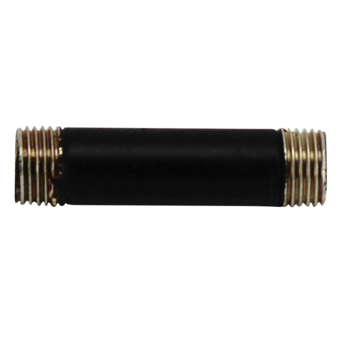 Outside Threaded Steel Pipe - Black Finish - Nostalgicbulbs.com