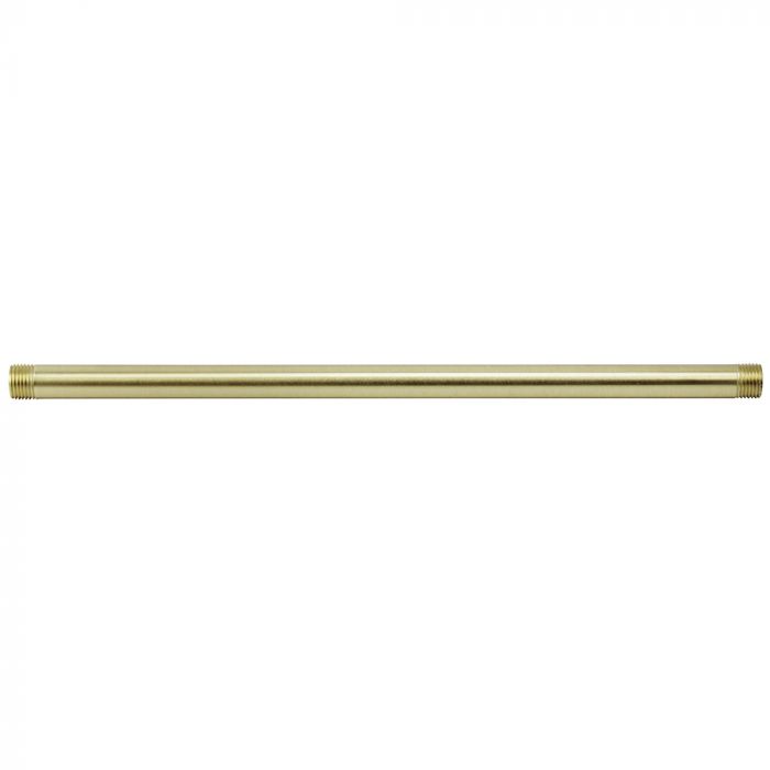 Outside Threaded Steel Pipe - Satin Brass Finish - Nostalgicbulbs.com