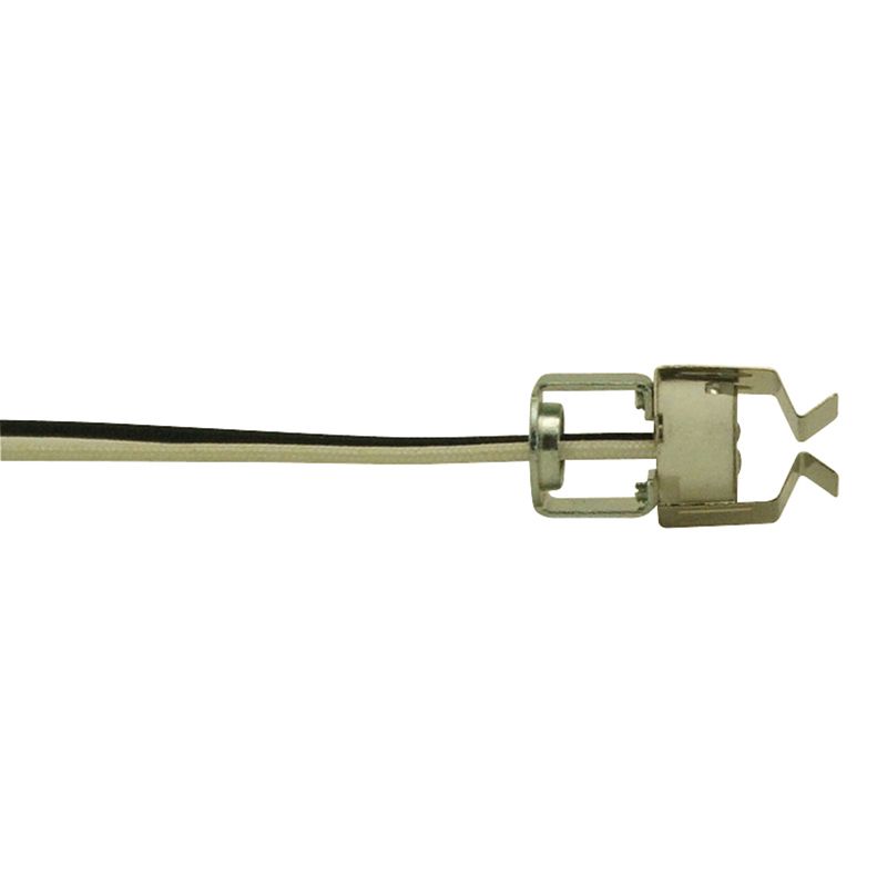 Porcelain Bi - Pin Halogen Socket with Retaining Clip - Nostalgicbulbs.com
