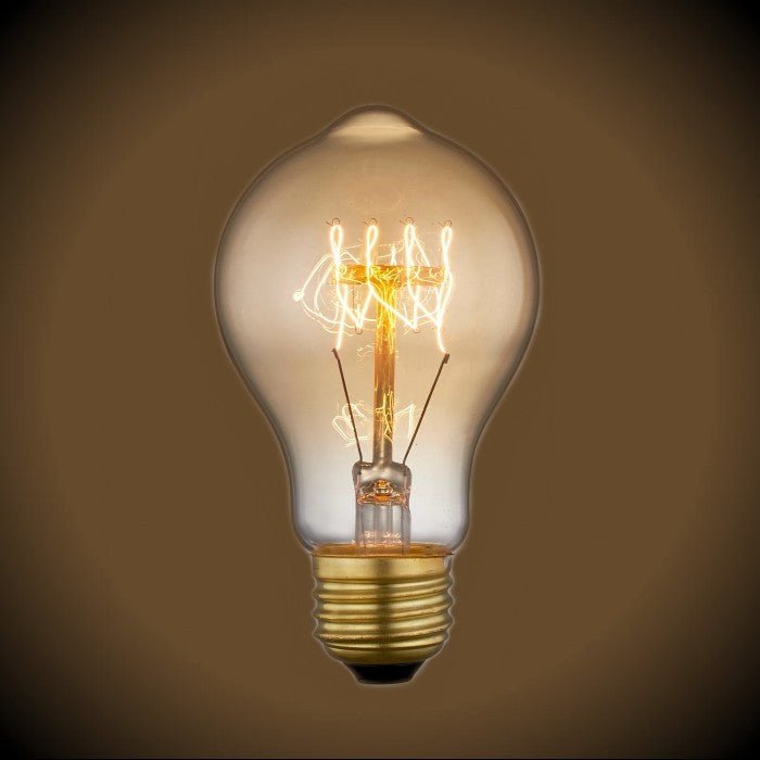 Quad Loop Vintage A19 Light Bulb 60W - Nostalgicbulbs.com