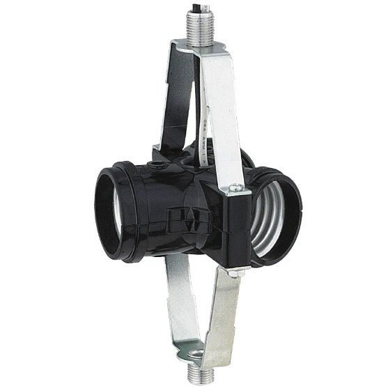 Switchless 3-Light Phenolic Socket - Nostalgicbulbs.com