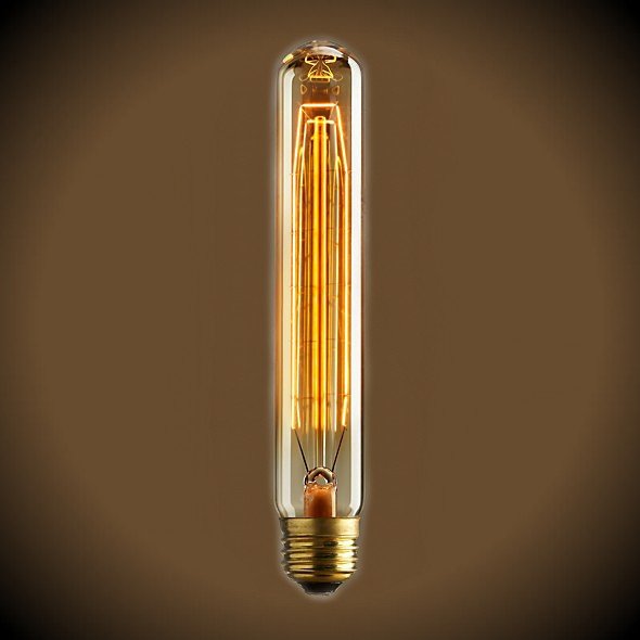 Tubular Vintage Light Bulb - 40 Watt - 7.4 in Length - Clear - Nostalgicbulbs.com