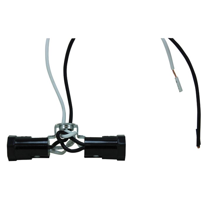 Twin Bullet Candelabra Base Phenolic Cluster Socket - Nostalgicbulbs.com