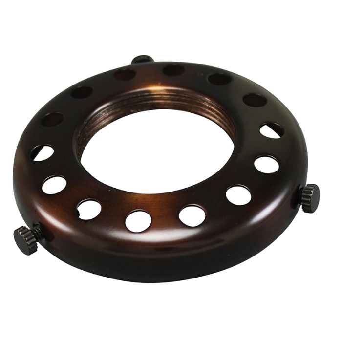 UNO Threaded 2 - 1/4" Bronze Lamp Shade Holder - Nostalgicbulbs.com