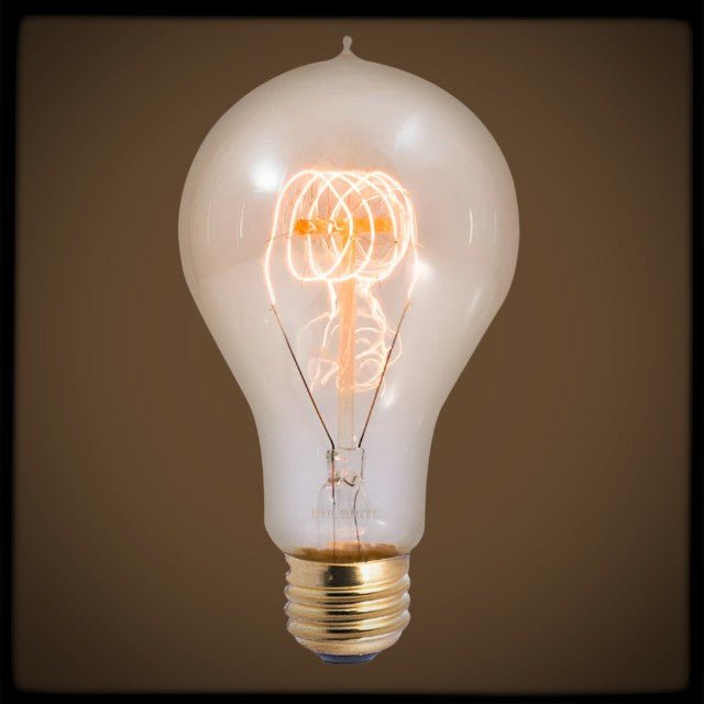 Victorian Loop A23 Vintage Bulb 40 Watt - 5.5 in. Length - Amber - Nostalgicbulbs.com