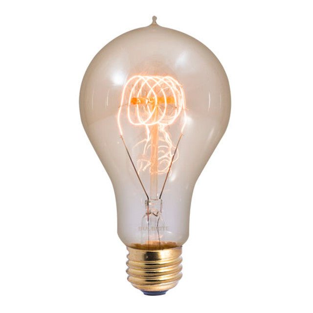 Victorian Loop A23 Vintage Bulb 40 Watt - 5.5 in. Length - Amber - Nostalgicbulbs.com