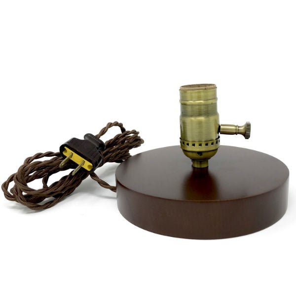 Vintage Nostalgic Wooden Base Table Lamp - Nostalgicbulbs.com