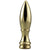 Solid Brass Bullet Finial - 2 in. Length
