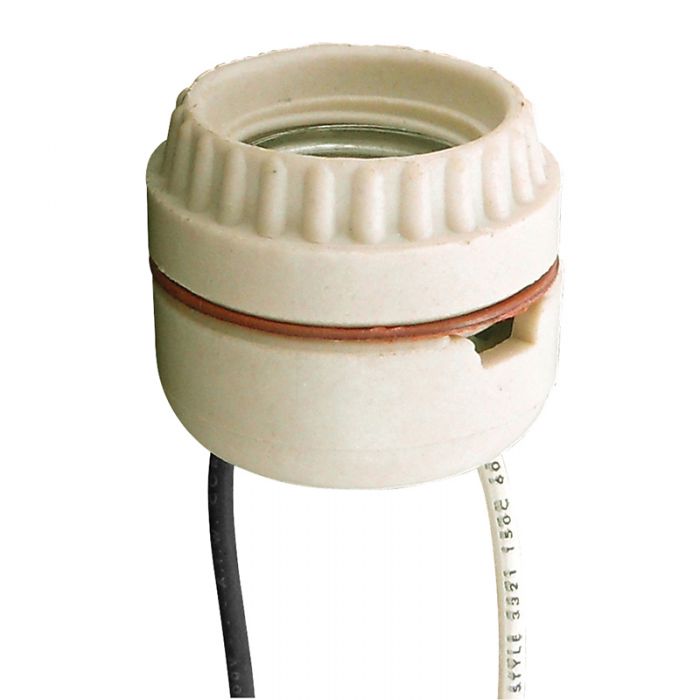 Medium Base 2-Piece Sign Receptacle Lamp Sockets with 6" Leads