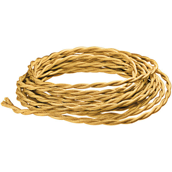20 Gauge Bronze Cloth Covered Lamp Wire