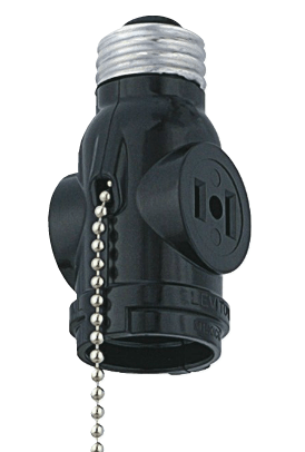 Pull Chain & Duplex Outlet Socket