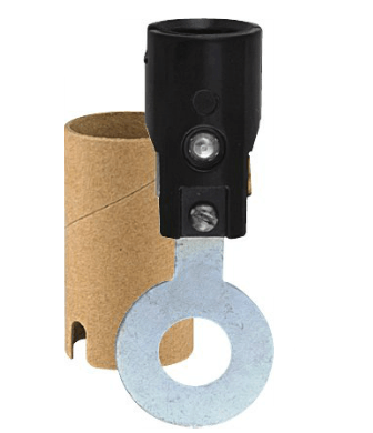 Candelabra Base Phenolic Socket with Bracket