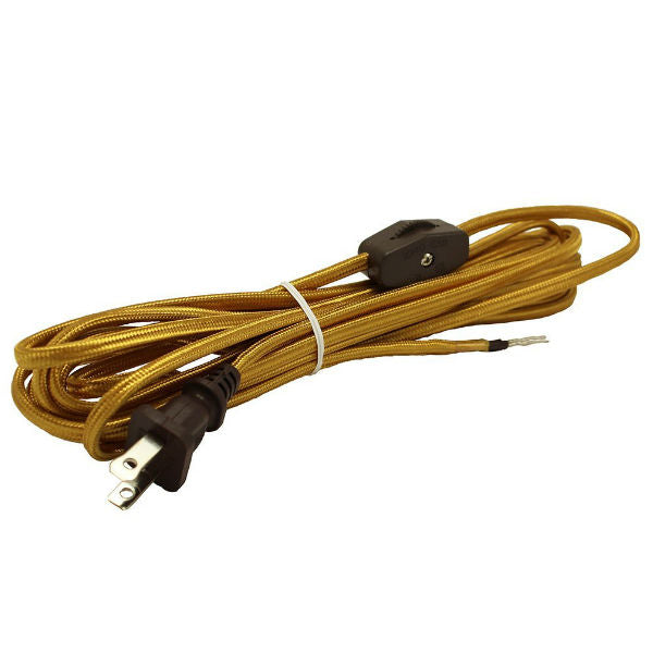 Plug-In Gold Parallel Cord Set with switch