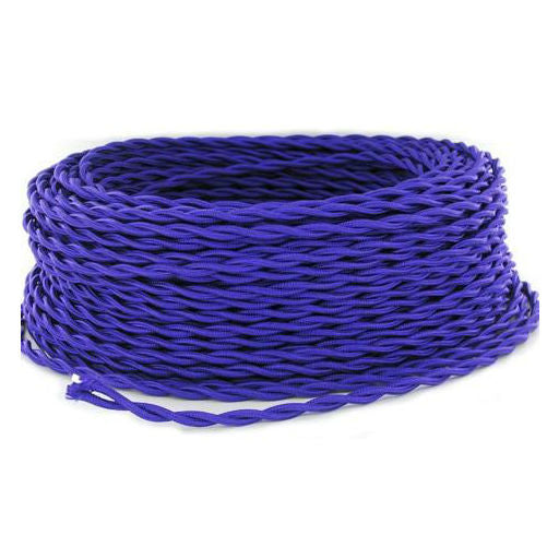 Purple Twisted cloth wire- Per ft.